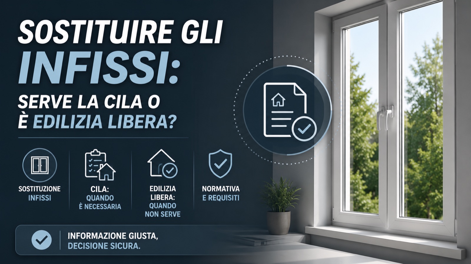 Sostituire gli infissi: serve la CILA o è edilizia libera?