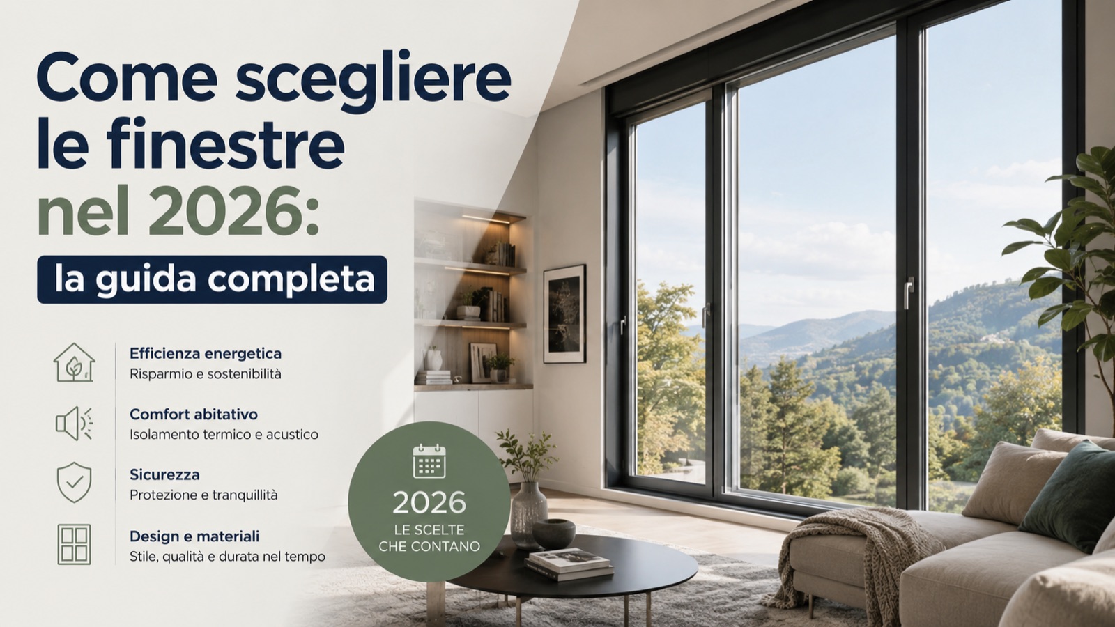 Come scegliere le finestre nel 2026: la guida completa