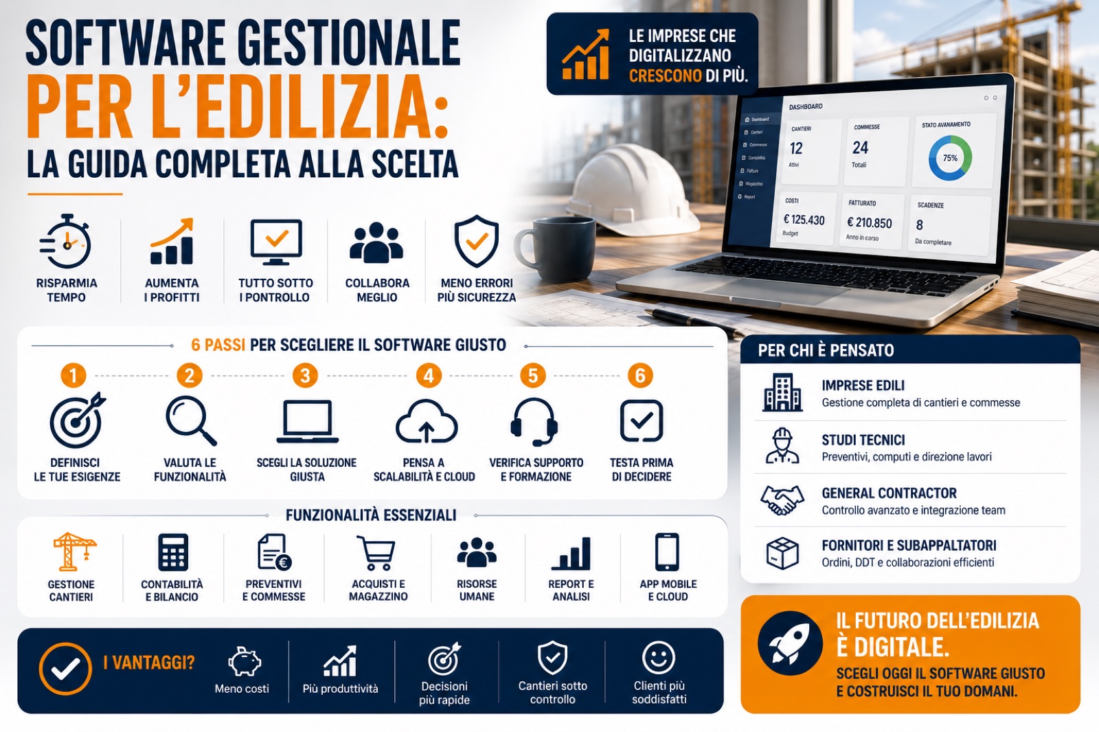 Software gestionale per l'edilizia: la guida completa alla scelta