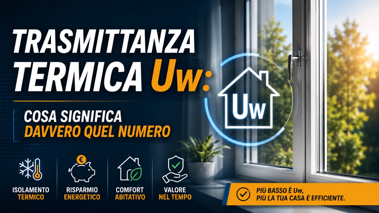 Trasmittanza termica Uw: cosa significa davvero quel numero